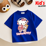 Kids Girls Hello kitty Drop Shoulder T-Shirt