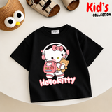 Kids Girls Hello kitty Drop Shoulder T-Shirt