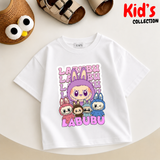 Kids Girls Labubu Drop Shoulder T-Shirt