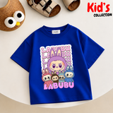 Kids Girls Labubu Drop Shoulder T-Shirt