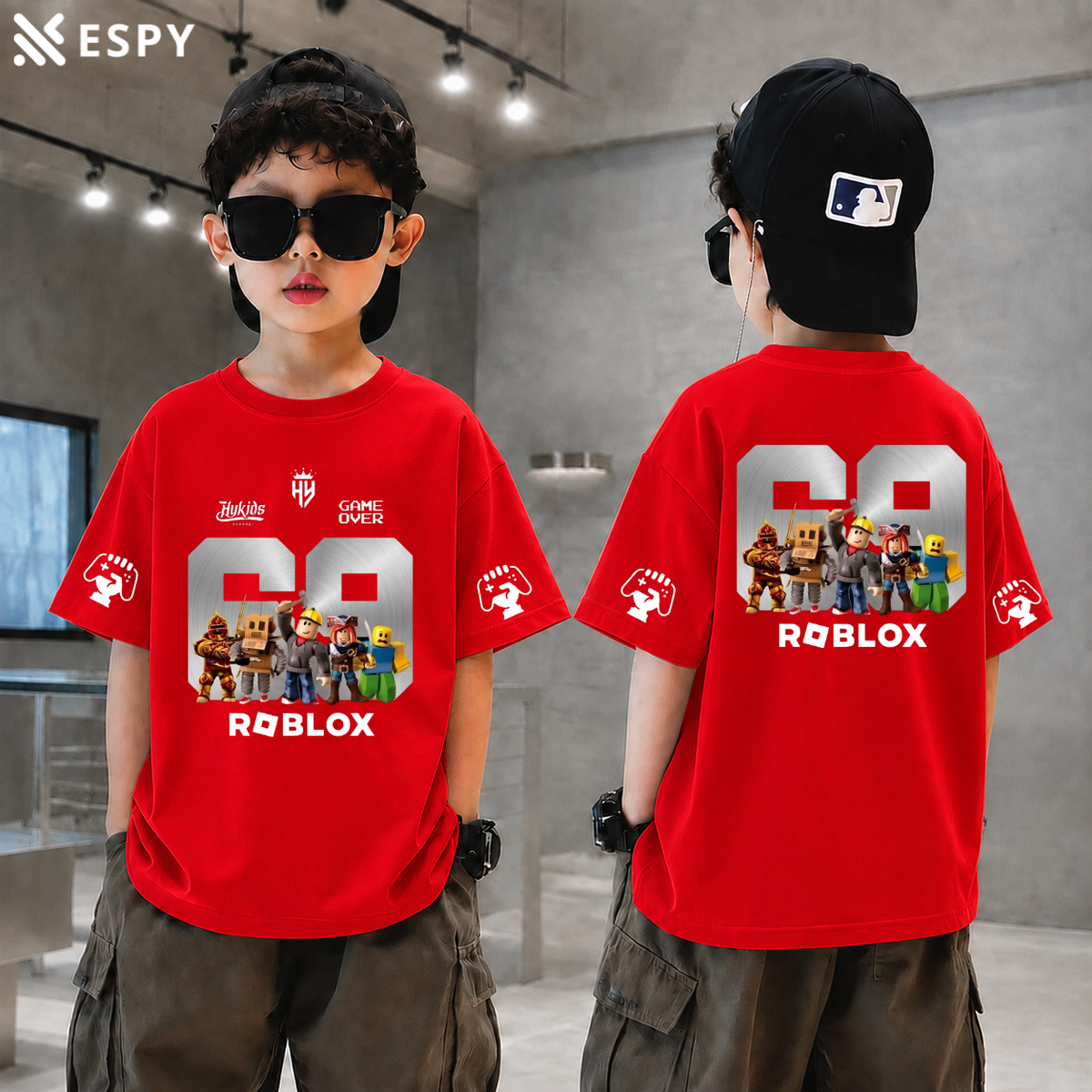 Trendy Kids Roblox Drop Shoulder T-Shirt – Premium Quality