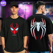 Buy Men's Black Graphic Printed Oversized T-shirt