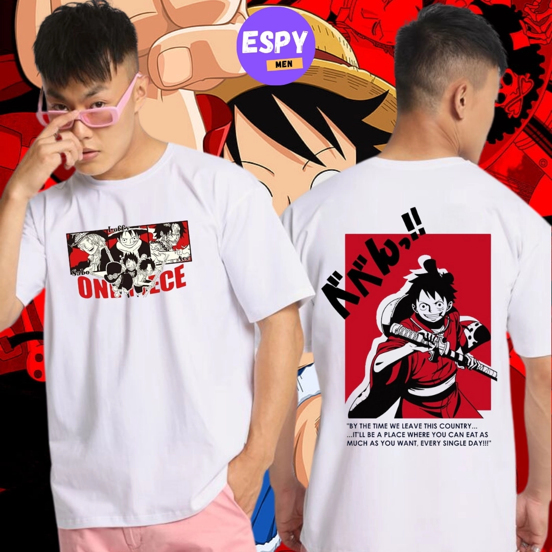 EspyBD Anime Oversized Fit T shirt EspyBD ANIME men one piece OVERSIZED