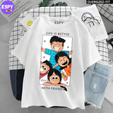 Kawaii - Oversized Printed White T shirt