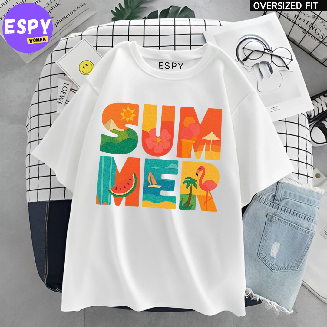Urban Kawaii Oversized T-Shirt – Women’s Loose Summer Fit