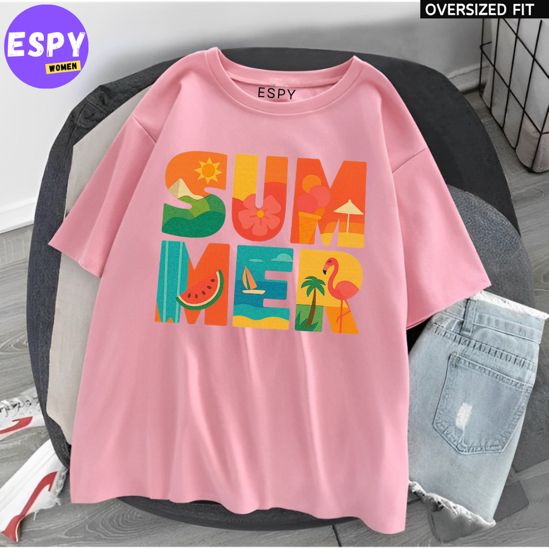 Urban Kawaii Oversized T-Shirt – Women’s Loose Summer Fit