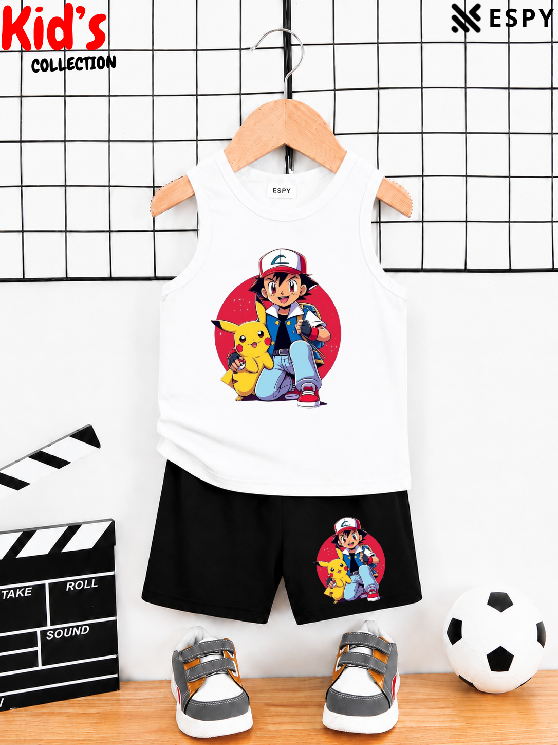 Kids Cotton Tank Top and Shorts Set for Boys & Girls