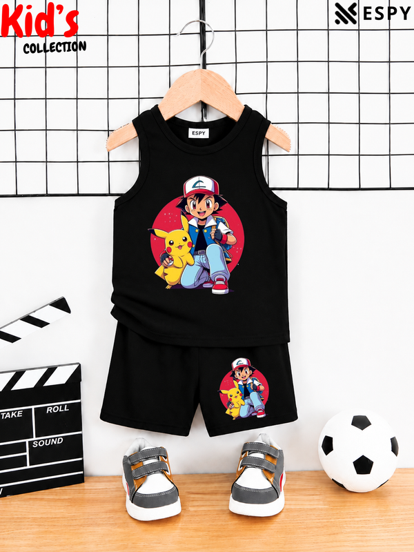 Kids Cotton Tank Top and Shorts Set for Boys & Girls
