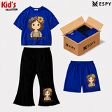 Kids 3-Piece Outfit Bundle Set – T-Shirt, Flared Pant & Shorts