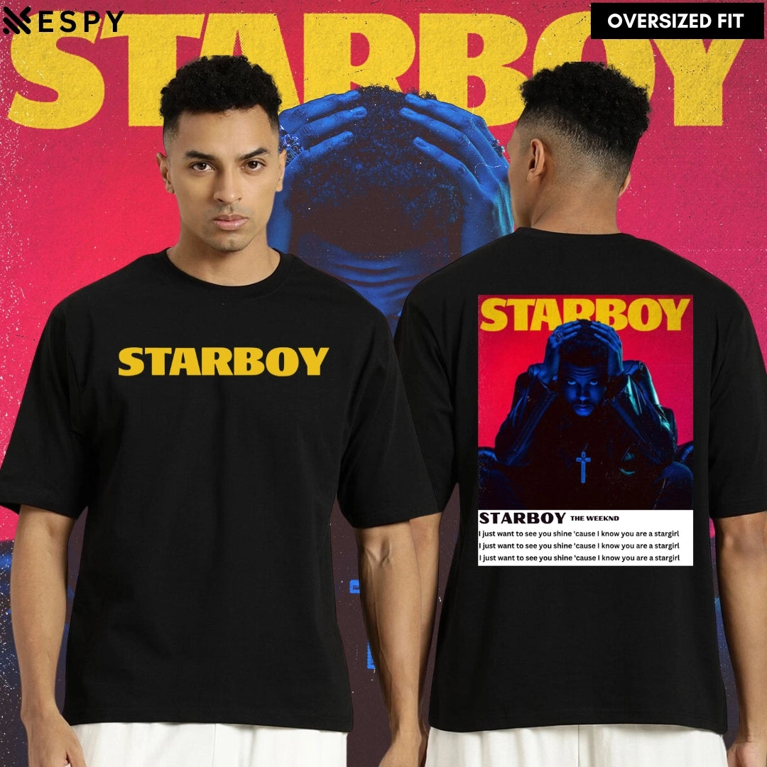 EspyBD Starboy Oversized T shirt - The Weekend EspyBD men MUSIC OVERSIZED