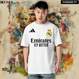 EspyBD Real Madrid Oversized Drop Shoulder T-Shirt EspyBD best selling men OVERSIZED PRINTED T SHIRT