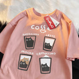 Coffee Pure Cotton Trendy Summer Unisex T-shirt