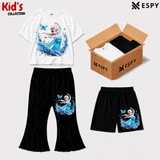 Kids 3-Piece Outfit Bundle Set – T-Shirt, Flared Pant & Shorts