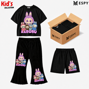 Kids 3-Piece Outfit Bundle Set – T-Shirt, Flared Pant & Shorts