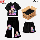 Kids 3-Piece Outfit Bundle Set – T-Shirt, Flared Pant & Shorts