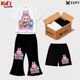 Kids 3-Piece Outfit Bundle Set – T-Shirt, Flared Pant & Shorts
