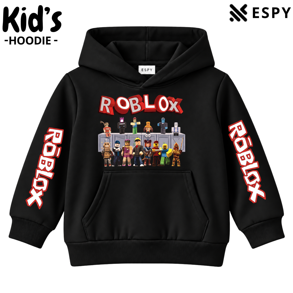 Kids Roblox Avatar Print Cotton Hoodie – 10/11 Year