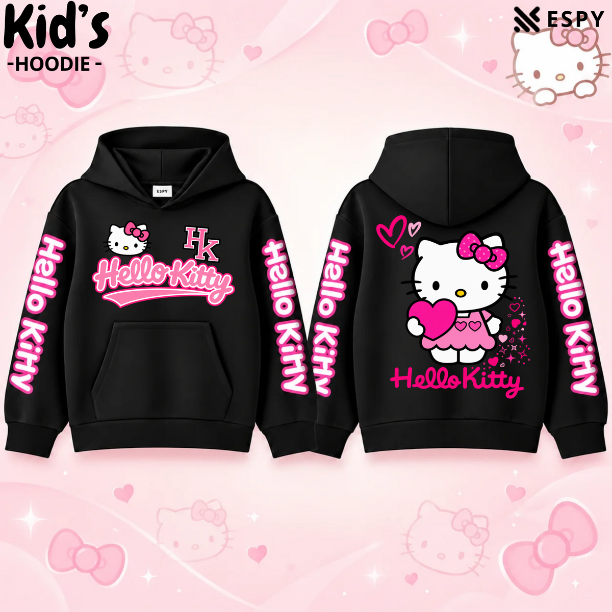 Girls Korean Style Hello Kitty Hoodie