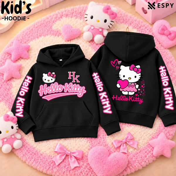 Girls Korean Style Hello Kitty Hoodie