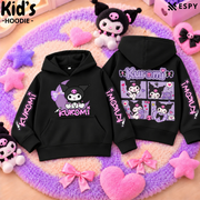 Kids Korean Style Kuromi Graphic Hoodie