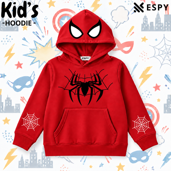 Kids Spider-Man Inspired Cotton Hoodie – 2/3 Year