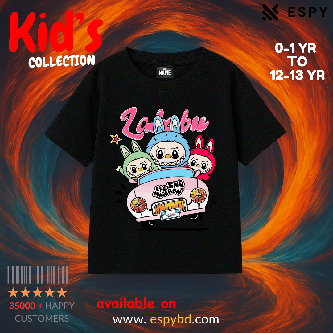 Kids Drop Shoulder T shirt - Labubuu