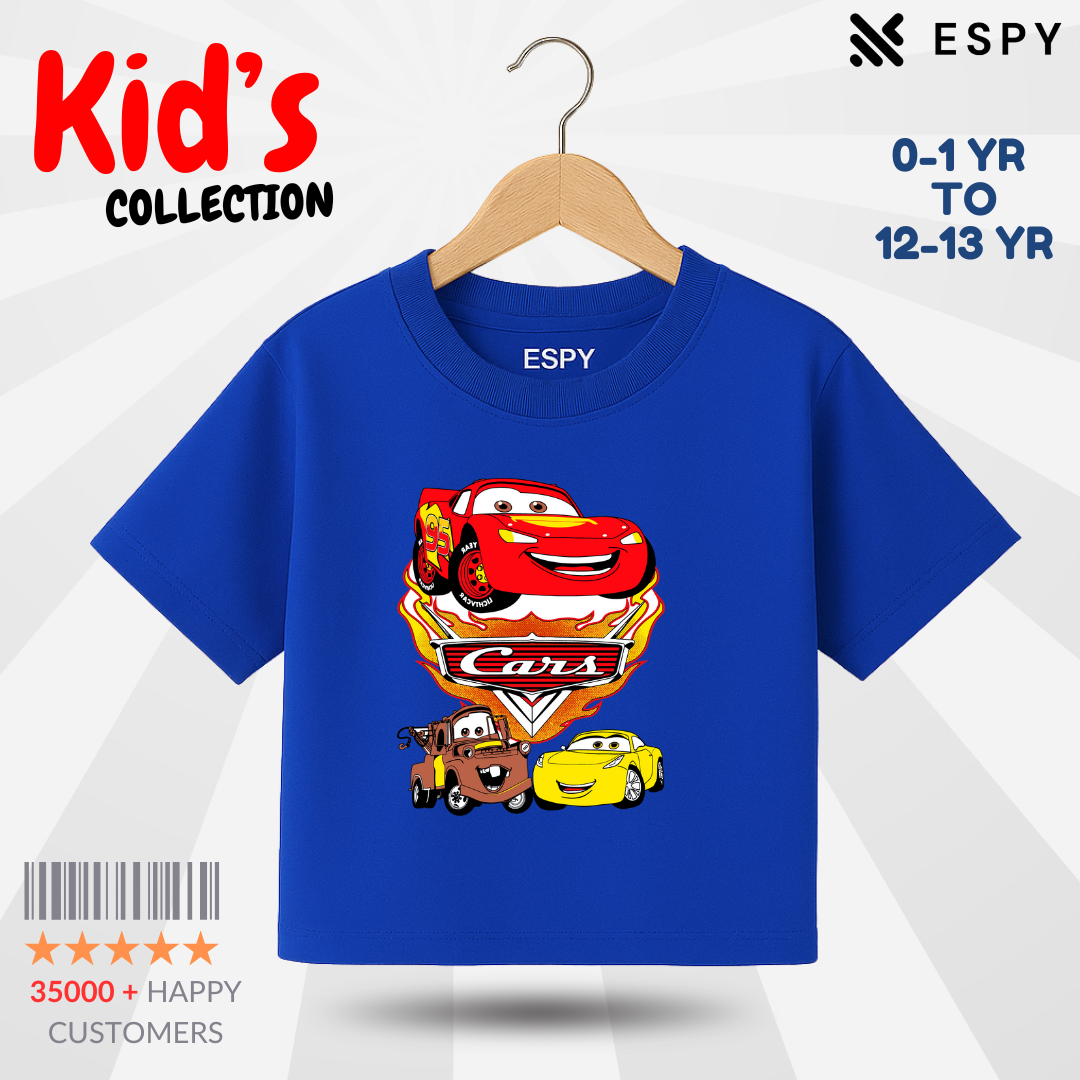 Kids Premium Drop Shoulder T-Shirt - Car