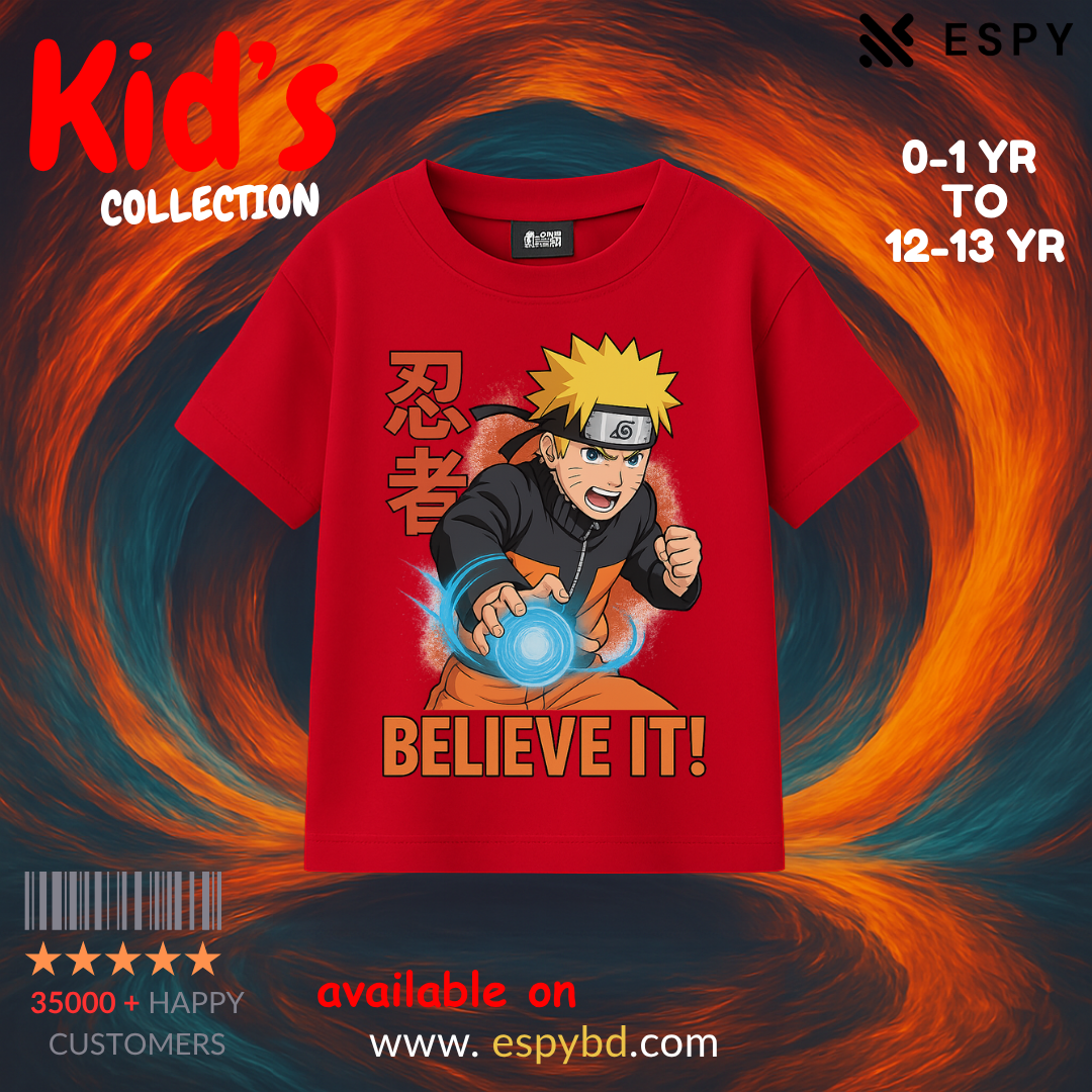Kids Premium Drop Shoulder T-Shirt - NARUTO