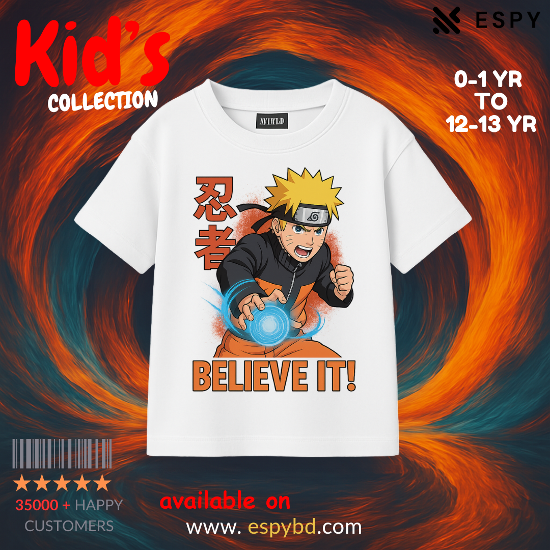 Kids Premium Drop Shoulder T-Shirt - NARUTO
