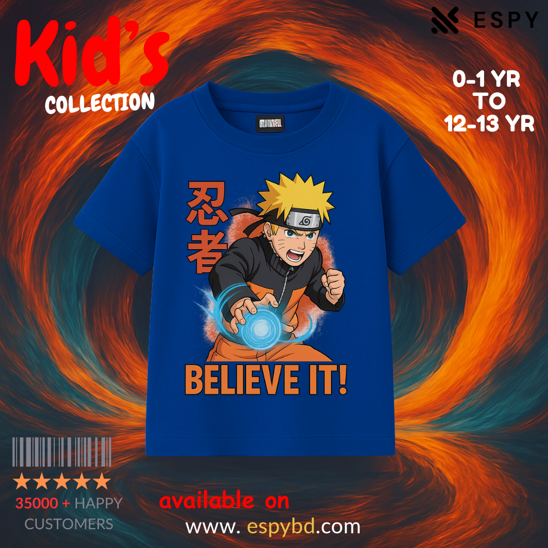 Kids Premium Drop Shoulder T-Shirt - NARUTO