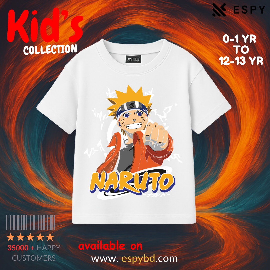 Kids Premium Drop Shoulder T-Shirt - NARUTO