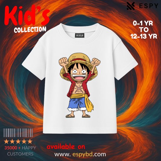 Kids Premium Drop Shoulder T-Shirt - ONE PIECE
