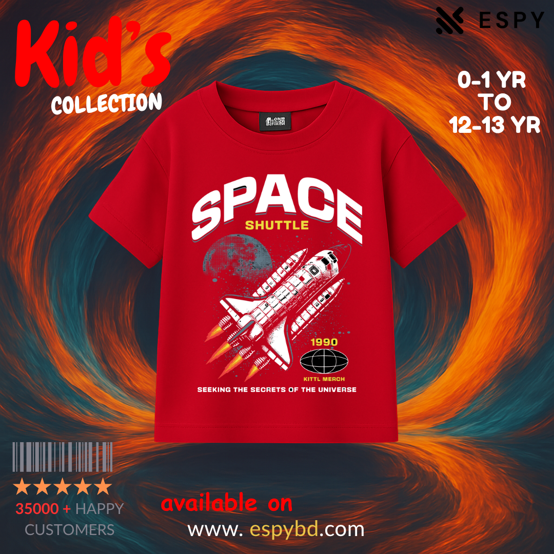 Kids Premium Drop Shoulder T-Shirt - NASA