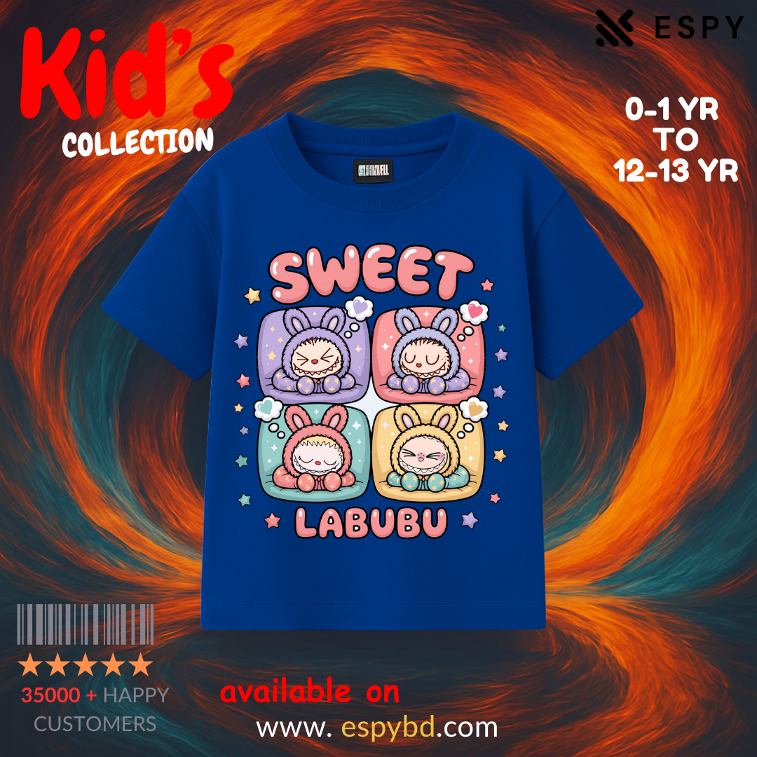 Kids Drop Shoulder T shirt - Labubuu