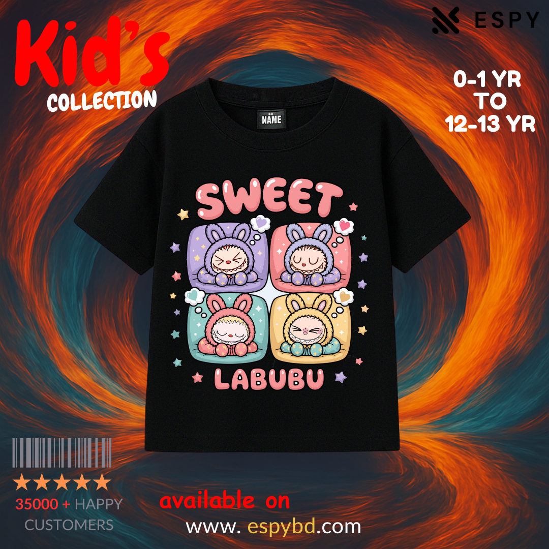 Kids Drop Shoulder T shirt - Labubuu