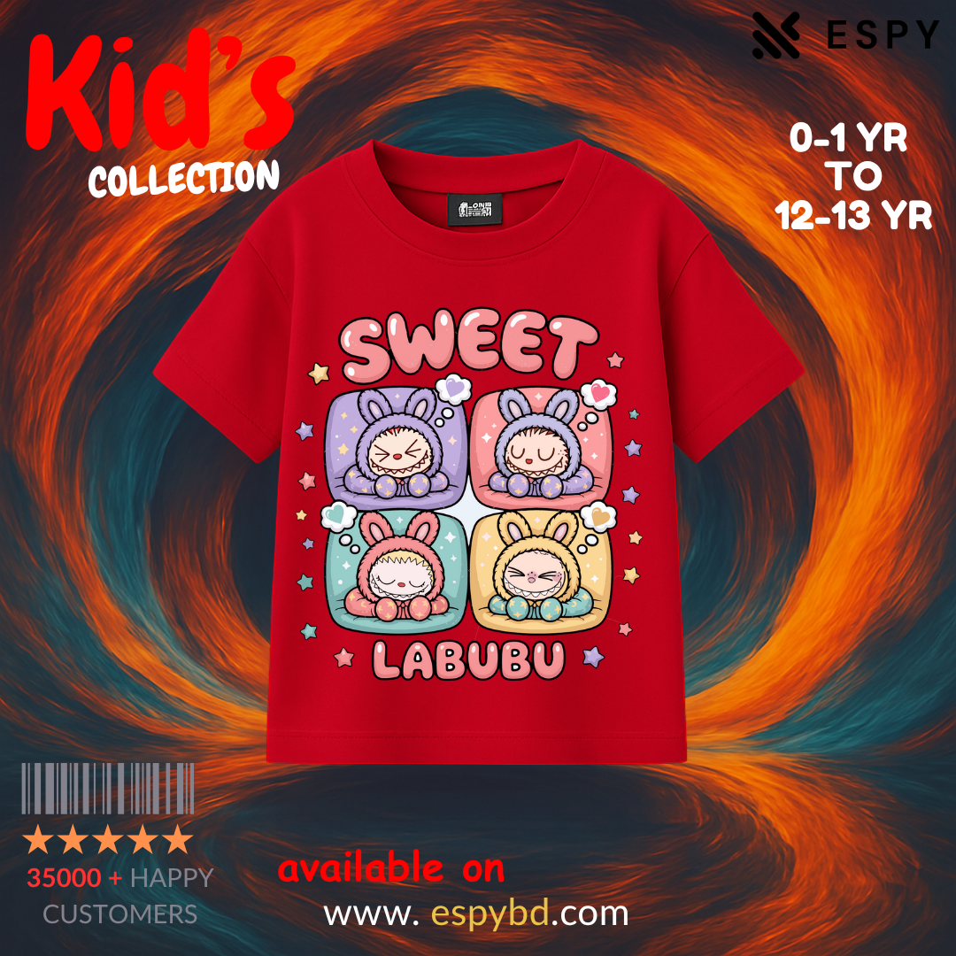 Kids Drop Shoulder T shirt - Labubuu
