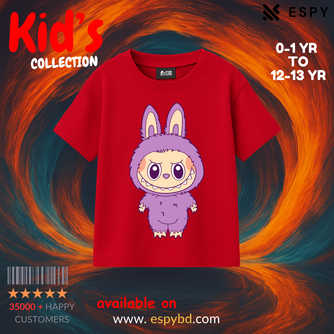 Kids Drop Shoulder T shirt - Labubuu