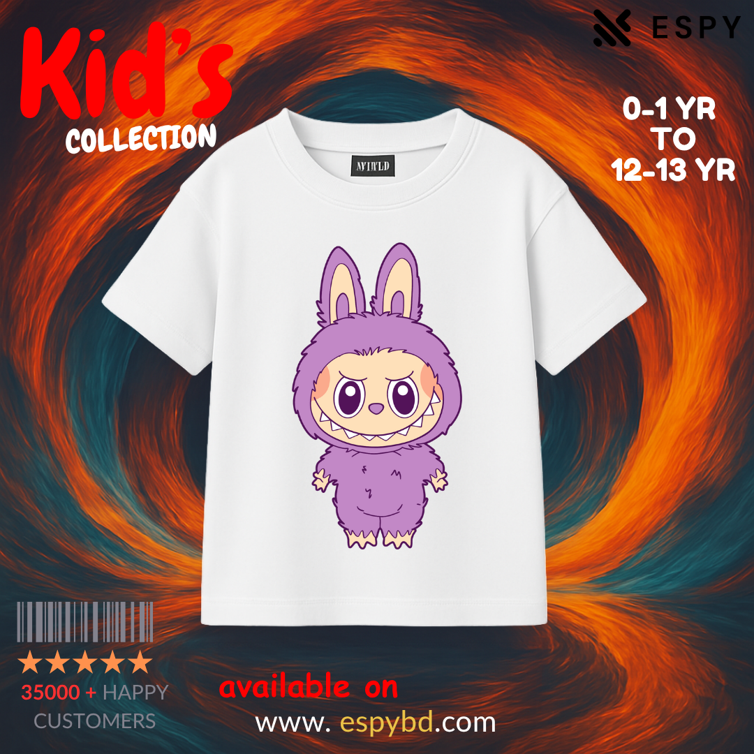 Kids Drop Shoulder T shirt - Labubuu