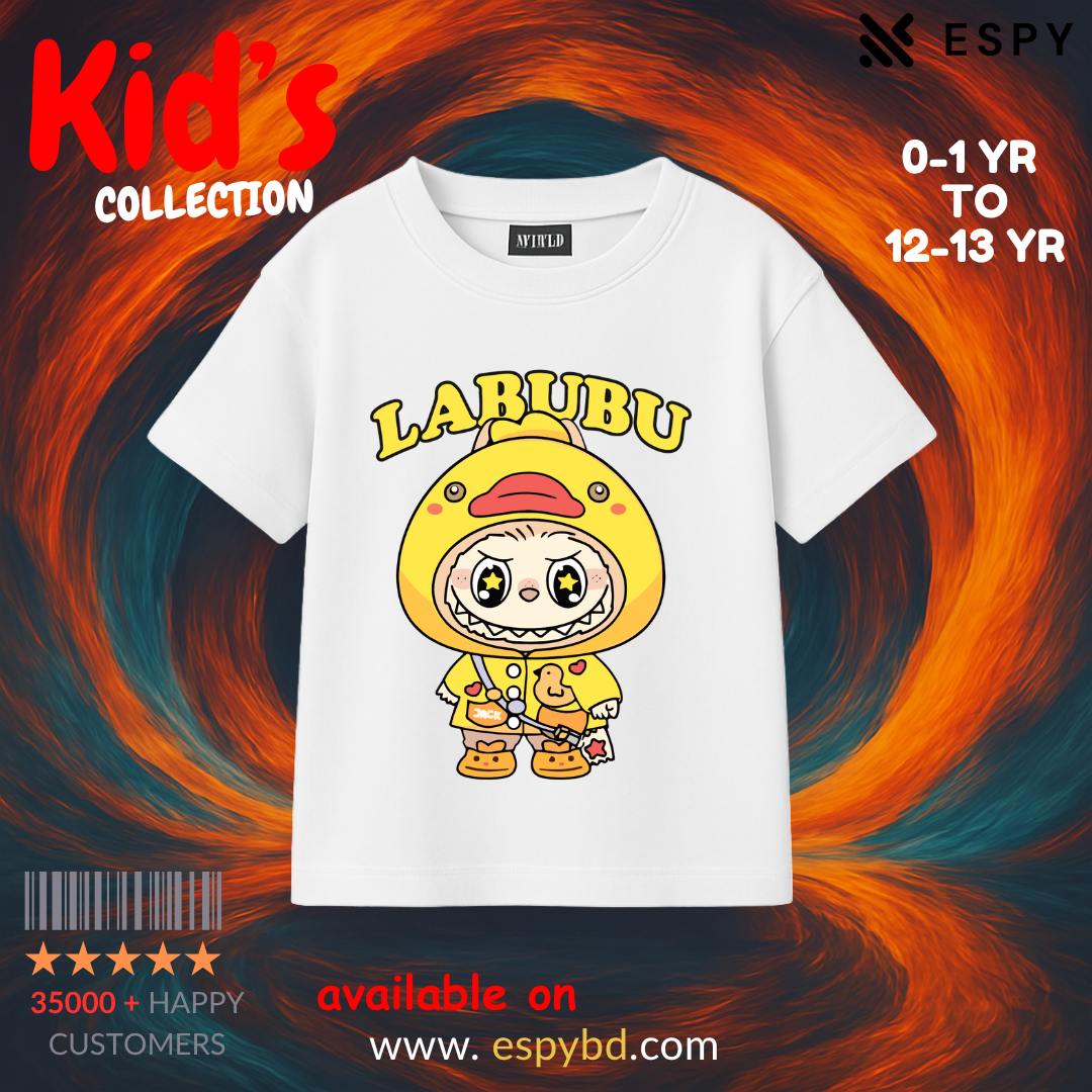 Kids Drop Shoulder T shirt - Labubuu