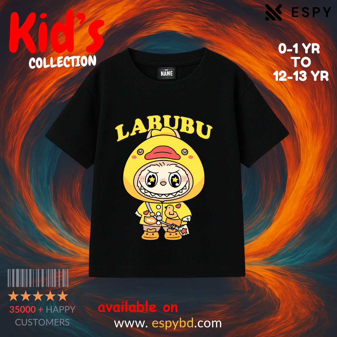 Kids Drop Shoulder T shirt - Labubuu