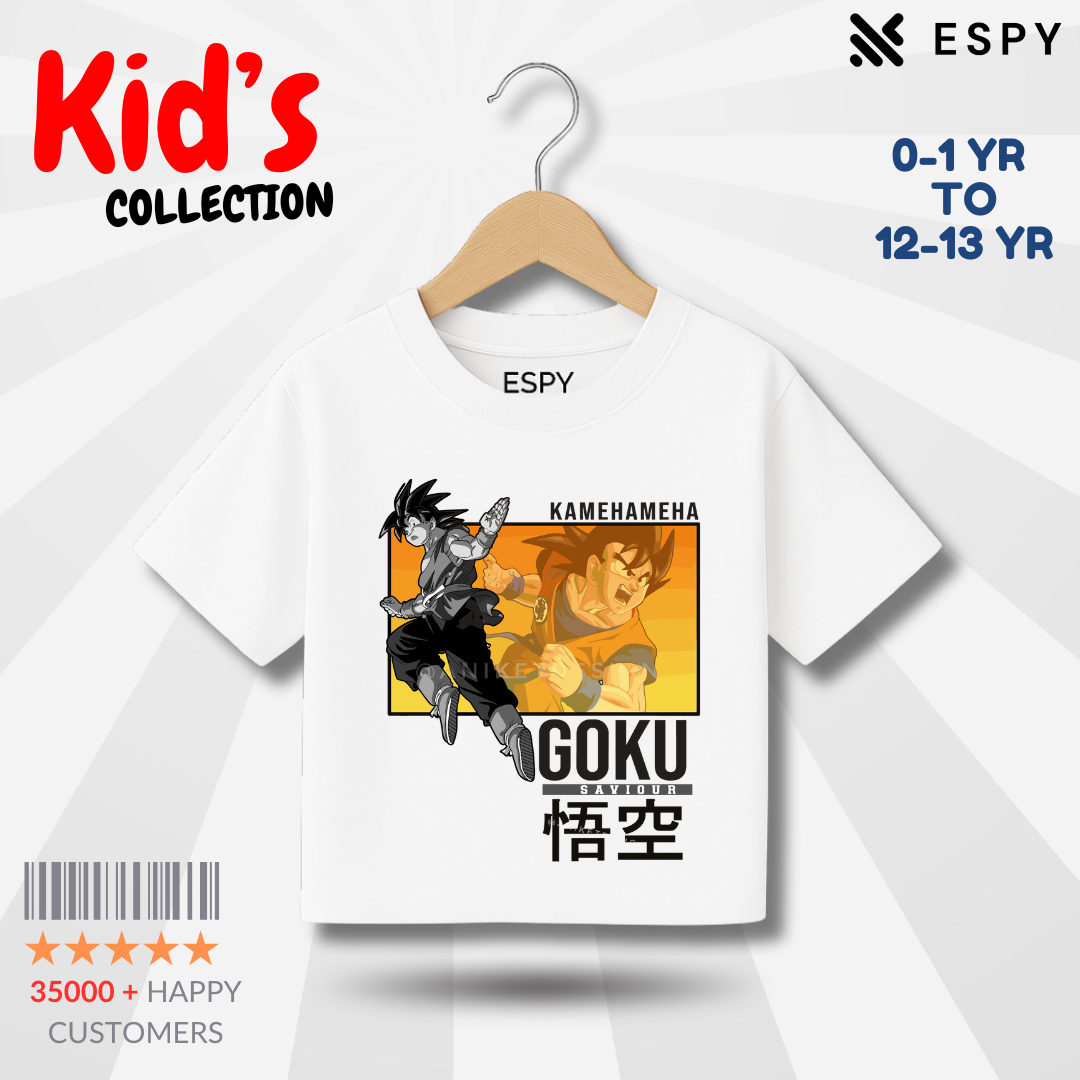 Kids Premium Drop Shoulder T-Shirt - Goku