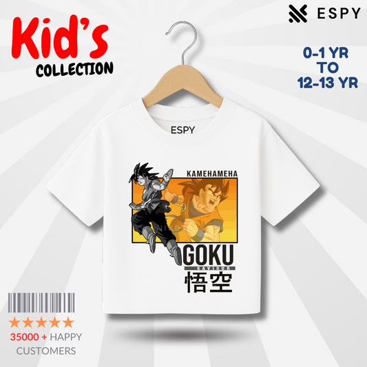 Kids Premium Drop Shoulder T-Shirt - Goku