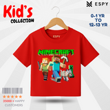 Kids Premium Drop Shoulder T-Shirt - Minecraft