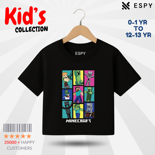 Minecraft Kids Premium Drop Shoulder T-Shirt