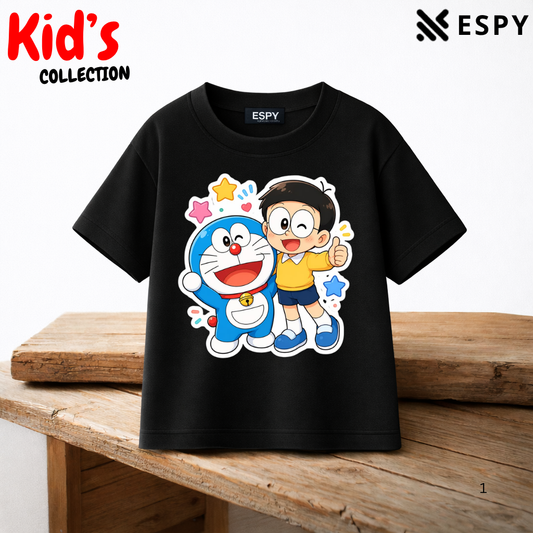 Doraemon & Nobita Kids Premium Cotton T-Shirt