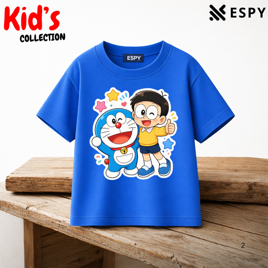 Doraemon & Nobita Kids Premium Cotton T-Shirt
