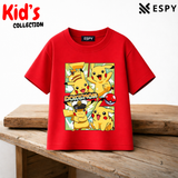 Pikachu Kids Pokémon Premium Cotton Drop Shoulder T-Shirt