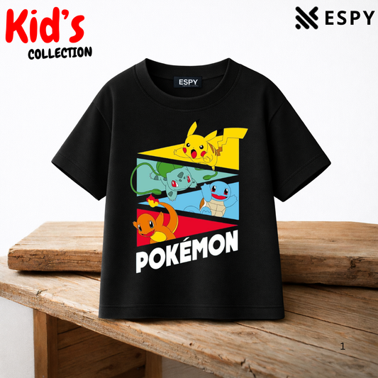 Pokémon Pikachu & Friends Kids Premium Cotton T-Shirt