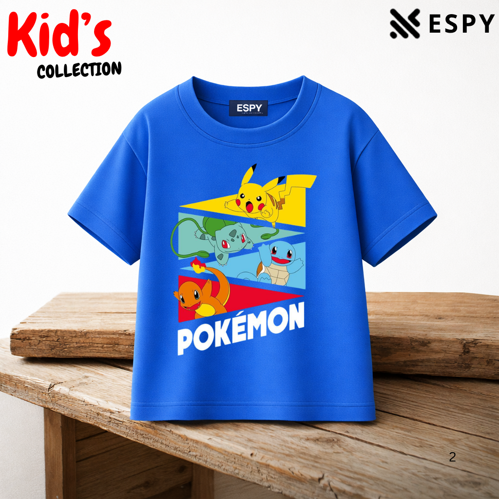 Pokémon Pikachu & Friends Kids Premium Cotton T-Shirt