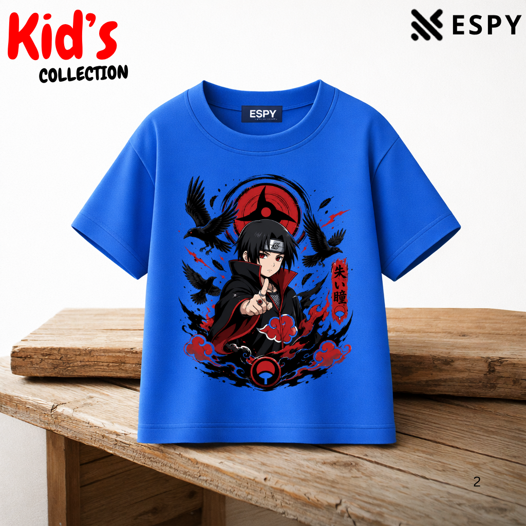 Itachi Sharingan Kids Anime Premium Cotton T-Shirt